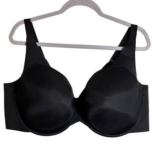 Cacique Black Lightly Lined Balconette Bra Size 46DDD